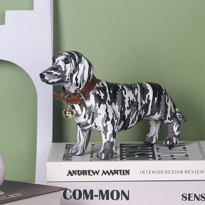 Dachshund Urban Camo Statue