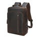 Dark Brown Men's Crazy Horse Leather Backpack