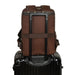 Dark Brown Men's Crazy Horse Leather Backpack