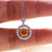 Adjustable 925 Sterling Silver Moissanite Pendant Necklace – Perfect for Women
