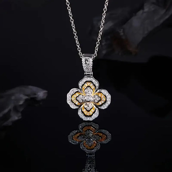 Fashionable Moissanite Pendant Necklace – 925 Sterling Silver Design