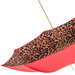 statement red leopard print umbrella with gold handle - luxury 