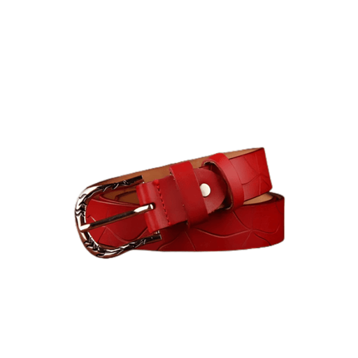 Decorated Leather Belt For Women, Paulina Model