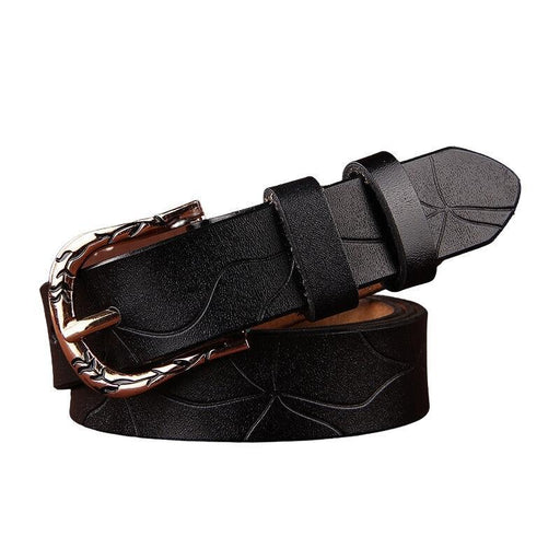 Decorated Leather Belt For Women, Paulina Model