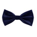 Navy Blue Silk Pre-Tied Bow Tie for Classy Men