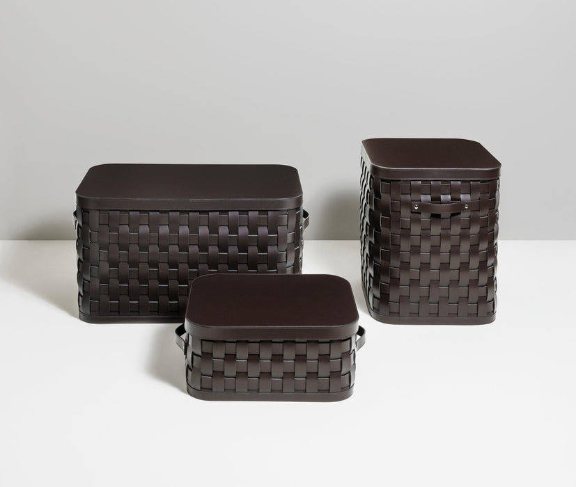 Large rectangular outdoor basket by Demetra