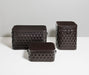 Large square basket by Demetra with stylish design for outdoor use