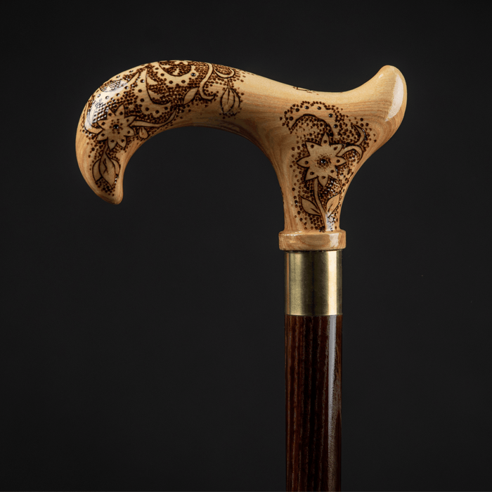 Derby Walking Cane for Women, Exquisite Details