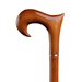 Derby Wood Walking Cane Hand Carved, Handmade