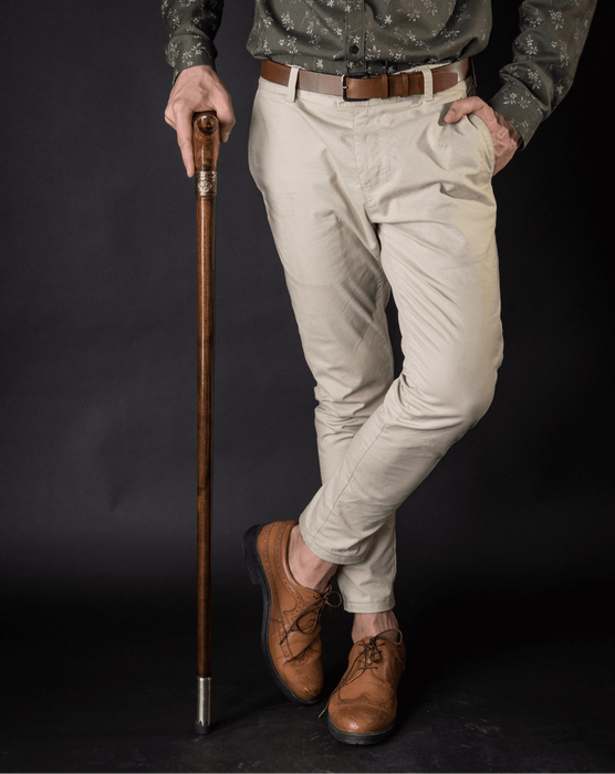 Derby Wooden Walking Stick - High-grade - Exclusive Accessory
