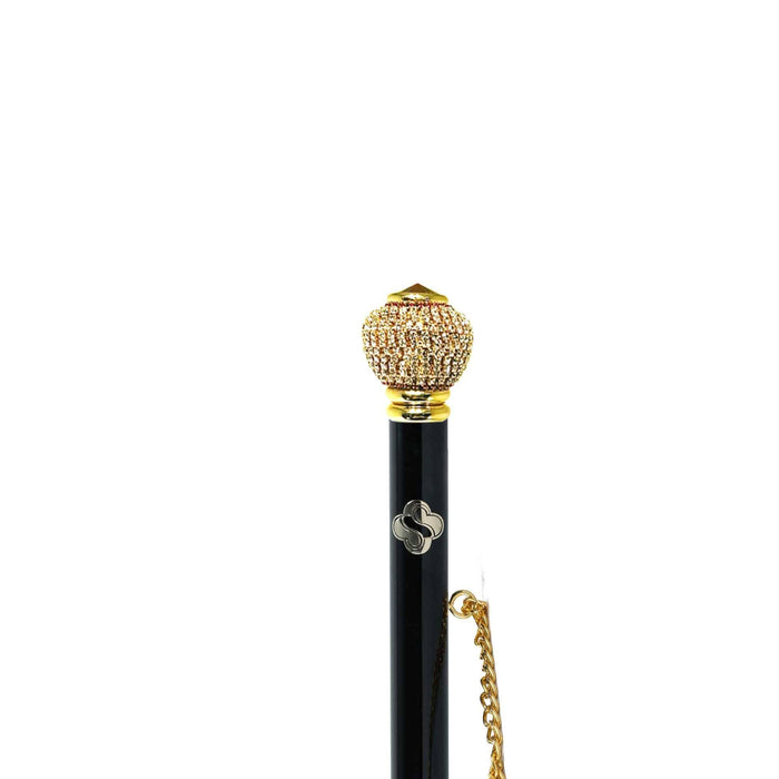 Designer 24K Gold-plated Crystal Handle Shoehorn