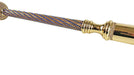 Designer 24K Gold Plated Shoehorn with Sapphire Crystals