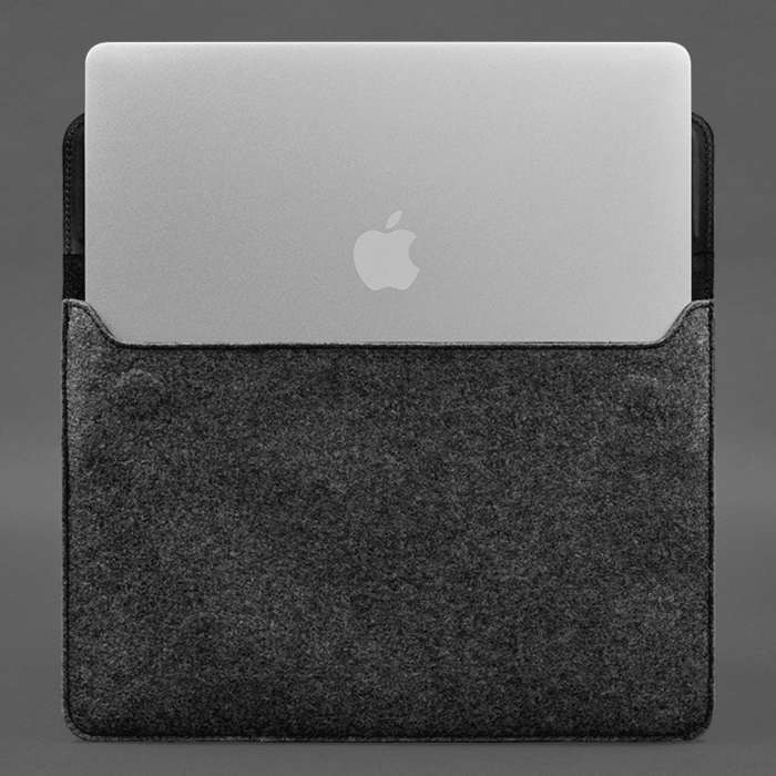 13-16 inch designer MacBook sleeve Crazy Horse leather Apple