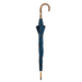 Designer Blue Check Umbrella with Wooden Handle