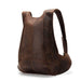 Designer Brown Men's Anti Theft Leather Backpack