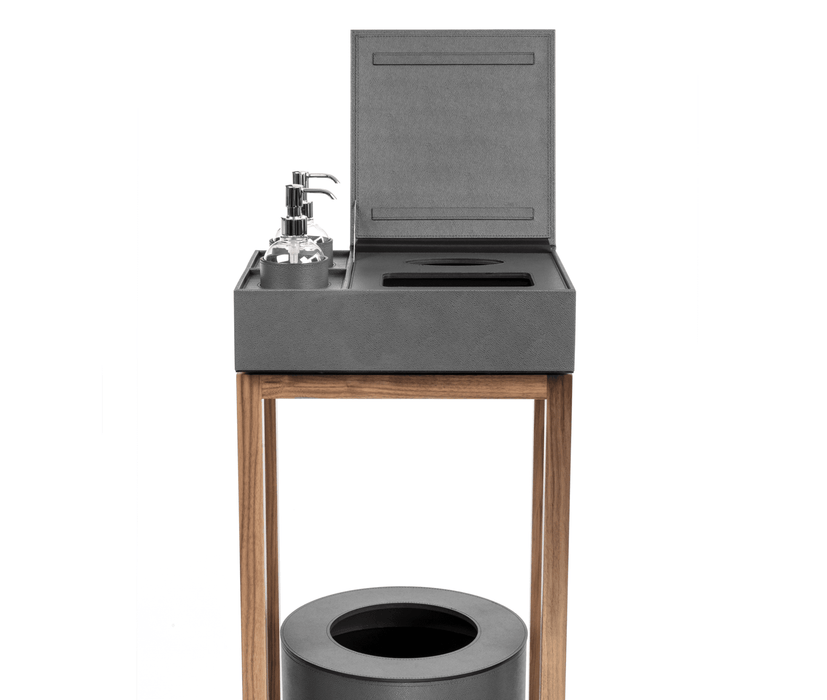 High-quality Igea sanitizing stand with a designer box for refined spaces