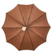 Designer Elegant Tobacco Umbrella with Gold Ram Handle