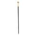 Designer Elegant Walking Stick with Jet Crystals