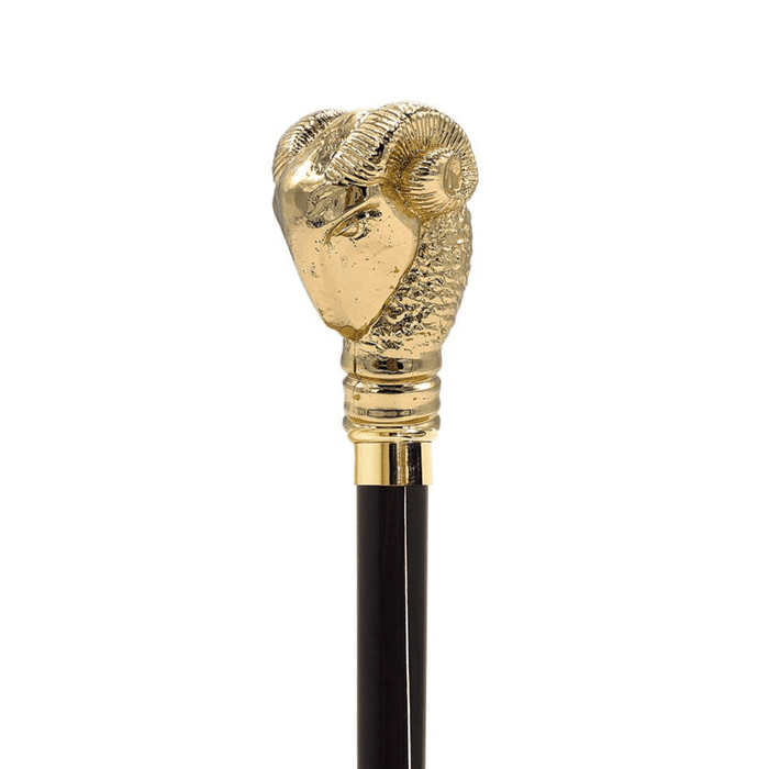 Designer Fantastic Golden Aries Handle Walking Cane