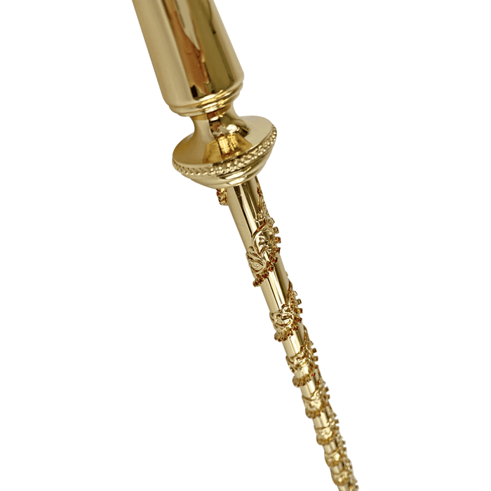 Designer Gold-plated 24K Walking Stick with Crystals