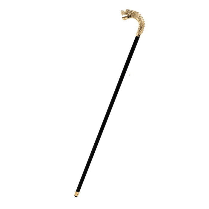 Designer Golden Dragon Handle Walking Cane