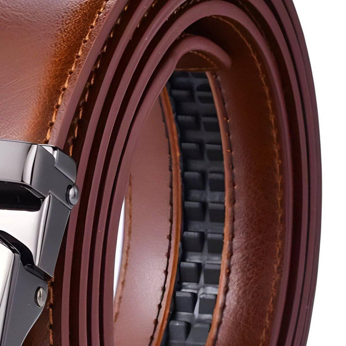 Designer Leather Suit Belt For Men, Lotus Model