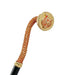 Designer Luxury Walking Stick with Siam Crystal and Wolf