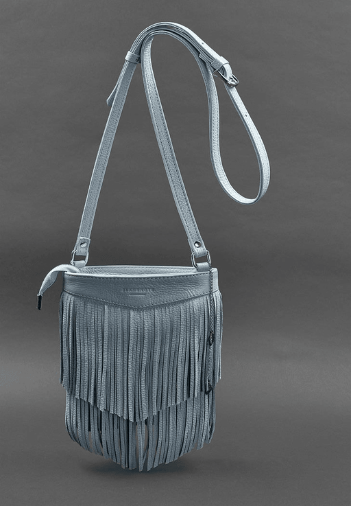 Designer Mini Crossbody Women's Leather Bag with Fringe