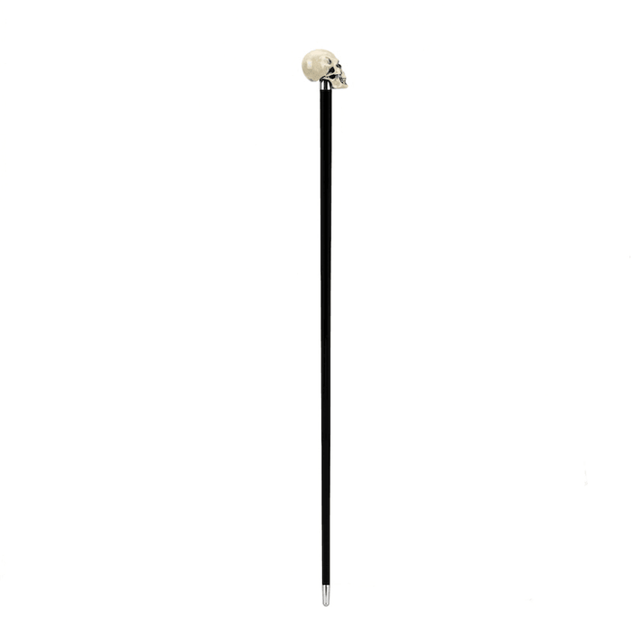 Designer Silver Skull Walking Stick Handle, Modern Walking Cane