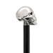 Designer Silver Skull Walking Stick Handle, Modern Walking Cane