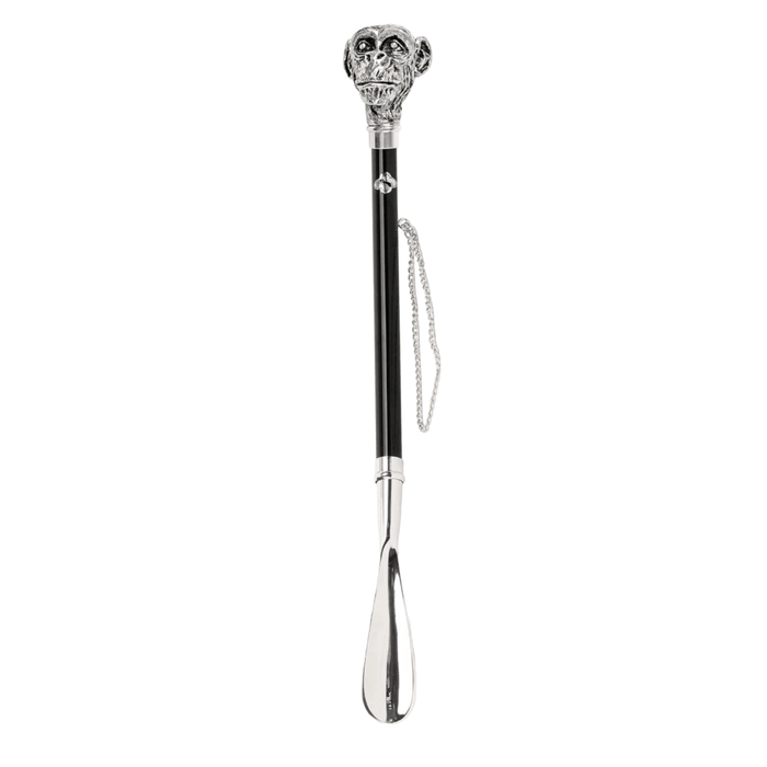 Designer Silverplated Monkey Handle Shoehorn