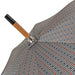 Designer Umbrella with Handle in Peeled Chestnut Wood