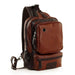 Designer Urban Leather Crossbody Backpack