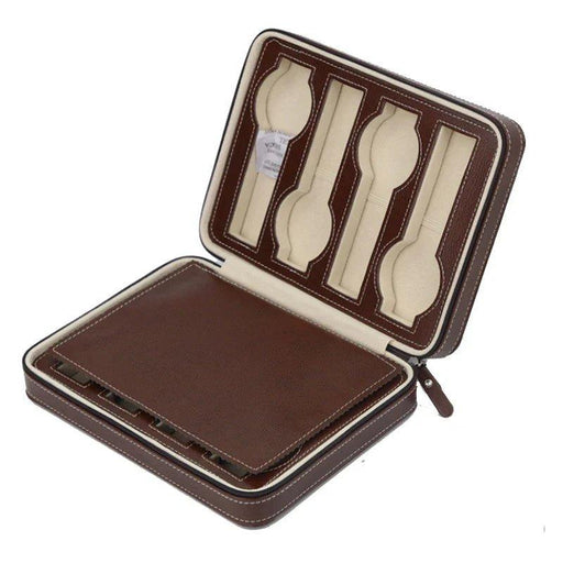 Designer Vintage Brown Travel Watch Case