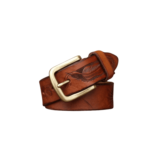 Designer Vintage Leather Belt For Women, Deepak Model