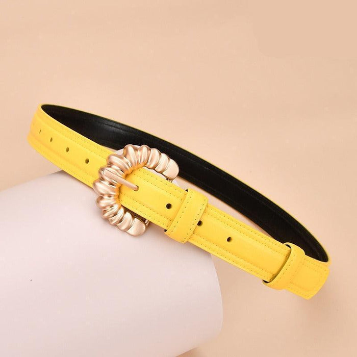 Designer Vintage Leather Belt For Women, Jila Model