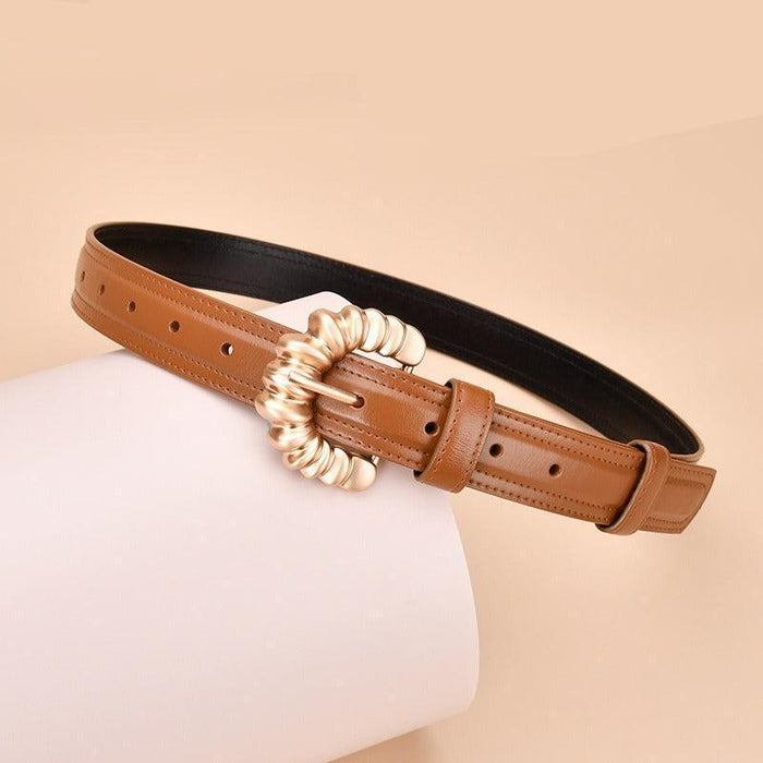 Designer Vintage Leather Belt For Women, Jila Model