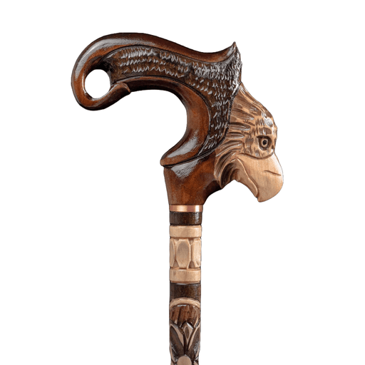 Designer Walking Cane Eagle Wood Canes For Men Carved