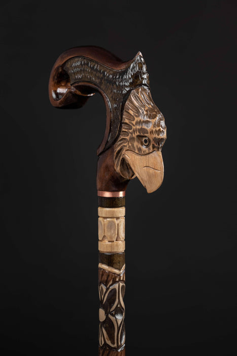 Designer Walking Cane Eagle Wood Canes For Men Carved