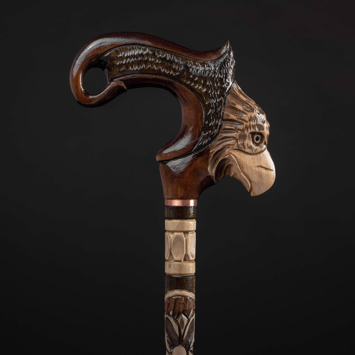 Designer Walking Cane Eagle Wood Canes For Men Carved