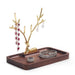 Designer Wood Jewelry Display Tray with Deer Rack