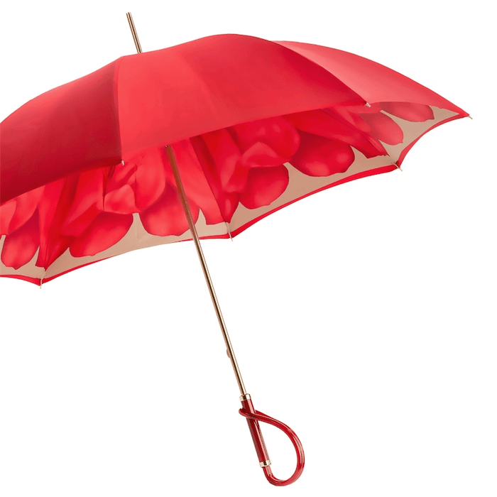 Red Fashionable Umbrella for Women, Designer Umbrella Handle