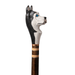 Dog Head Walking Stick - Husky Walking Cane Handcrafted