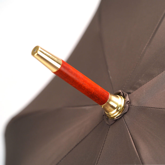 Double Cloth Men's Umbrella - 24K Goldplated handle