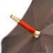 Double Cloth Men's Umbrella - 24K Goldplated handle - Artynov | Unique Handmade Accessories