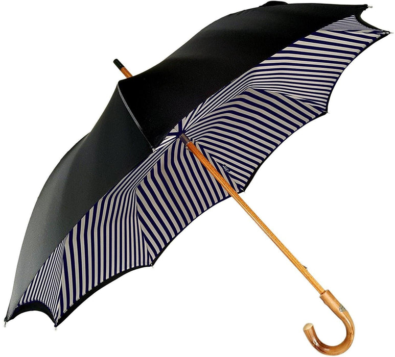 Double Cloth Men's Umbrella with Blue Striped Design