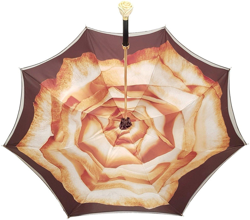 Double Cloth Umbrella with Printed Rose Design