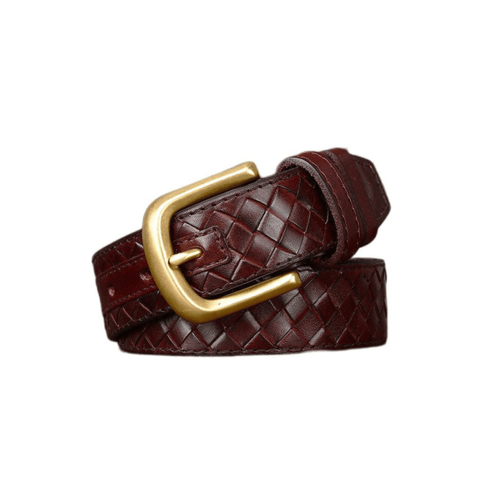 Durable Braided Leather Belt For Men, Romuald Model