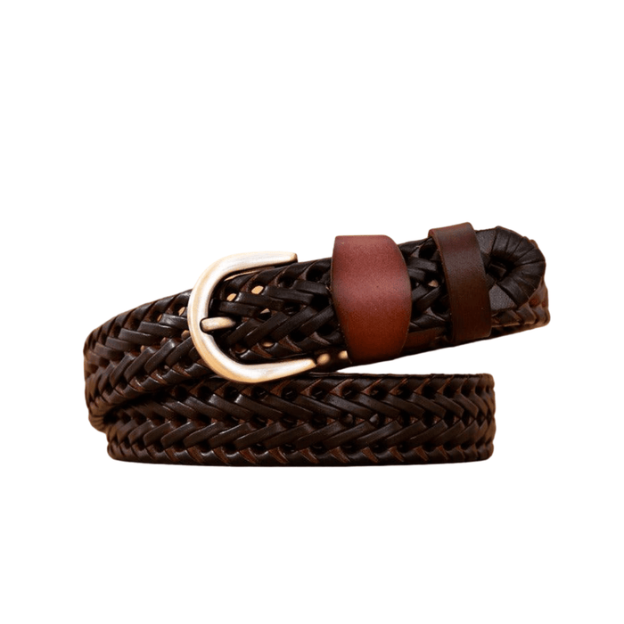 Durable Braided Leather Belt For Women, Mariam Model