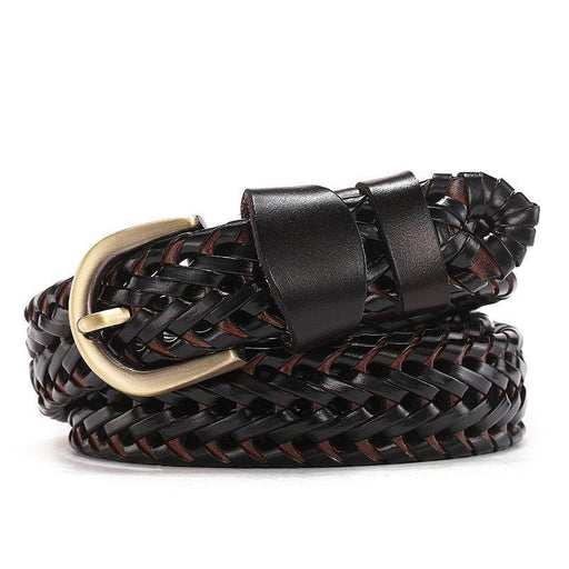 Durable Braided Leather Belt For Women, Mariam Model